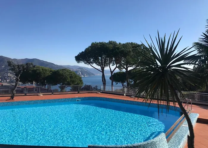 Apartman The Dolphin - Big With View In With Pool Rapallo