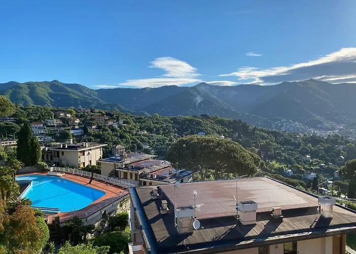 The Dolphin - Big With View In With Pool Apartman Rapallo